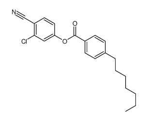 (3-chloro-4-cyanophenyl) 4-heptylbenzoate结构式