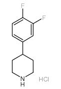 4-(3,4-二氟苯基)哌啶盐酸盐结构式