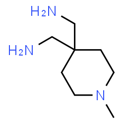 4,4-Piperidinedimethanamine,1-methyl-(9CI) Structure