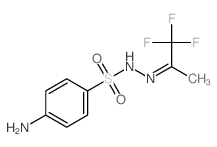 Benzenesulfonic acid,4-amino-, 2-(2,2,2-trifluoro-1-methylethylidene)hydrazide Structure