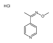 (Z)-N-methoxy-1-pyridin-4-ylethanimine,hydrochloride结构式