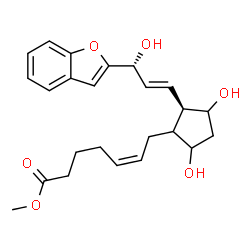 (Z)-7-[(1R)-2β-[(E,S)-3-(2-Benzofuranyl)-3-hydroxy-1-propenyl]-3α,5α-dihydroxycyclopentan-1α-yl]-5-heptenoic acid methyl ester结构式