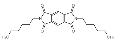 2,6-dihexylpyrrolo[3,4-f]isoindole-1,3,5,7-tetrone Structure