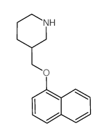 3-[(1-萘氧基)甲基]哌啶结构式
