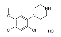 1-(2,4-dichloro-5-Methoxy-phenyl)-piperazine hydrochloride结构式