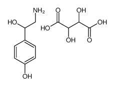 beta,4-dihydroxyphenethylammonium hydrogen tartrate结构式