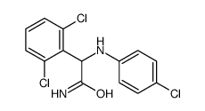 2-[(4-chlorophenyl)amino]-2-(2,6-dichlorophenyl)acetamide Structure