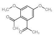 1-(2-acetyl-4,6-dimethoxy-phenyl)ethanone结构式