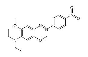 N,N-diethyl-2,5-dimethoxy-4-[(4-nitrophenyl)diazenyl]aniline结构式
