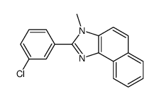 2-(3-chlorophenyl)-3-methylbenzo[e]benzimidazole Structure