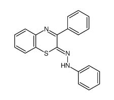 3-phenyl-2-phenylhydrazono-2H-1,4-benzothiazine结构式