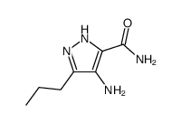 4-Amino-3-n-propyl-1H-pyrazole-5-carboxamide结构式