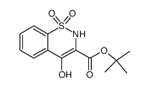 tert-butyl 4-hydroxy-2H-benzo[e][1,2]thiazine-3-carboxylate 1,1-dioxide Structure