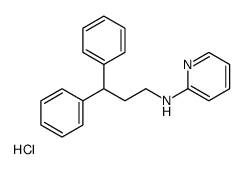 N-(3,3-diphenylpropyl)pyridin-2-amine,hydrochloride结构式