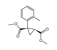 dimethyl (1R,2S)-1-(o-tolyl)cyclopropane-1,2-dicarboxylate Structure