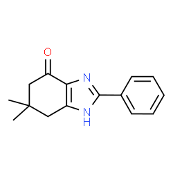 6,6-Dimethyl-2-phenyl-1,5,6,7-tetrahydro-4H-benzimidazol-4-one结构式