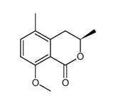 (R)-3,4-Dihydro-8-methoxy-3,5-dimethylisocoumarin结构式
