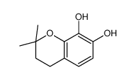 2,2-dimethyl-3,4-dihydrochromene-7,8-diol结构式