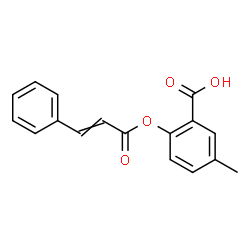 6-cinnamoyl-m-toluic acid Structure