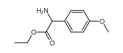 ethyl 2-amino-2-(4-methoxyphenyl) acetate Structure