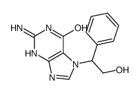 2-amino-7-(2-hydroxy-1-phenylethyl)-3H-purin-6-one结构式