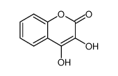 3,4-Dihydroxy-2-oxo-2H[1]benzopyran结构式