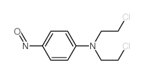 Aniline, N,N-bis(2-chloroethyl)-p-nitroso- structure