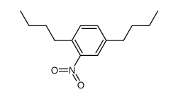 1,4-dibutyl-2-nitro-benzene结构式