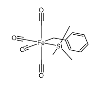 cis-tetracarbonyl-benzyl-trimethylsilyl-iron Structure