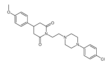 1-[2-[4-(4-chlorophenyl)piperazin-1-yl]ethyl]-4-(4-methoxyphenyl)piperidine-2,6-dione Structure