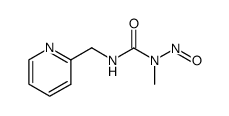 1-methyl-1-nitroso-3-(2-pyridylmethyl)urea Structure