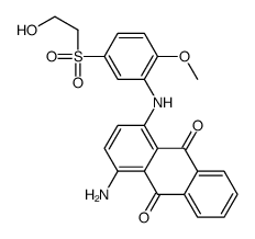 1-amino-4-[[5-[(2-hydroxyethyl)sulphonyl]-2-methoxyphenyl]amino]anthraquinone结构式