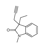 2H-Indol-2-one,3-ethyl-1,3-dihydro-1-methyl-3-(2-propynyl)-(9CI) Structure