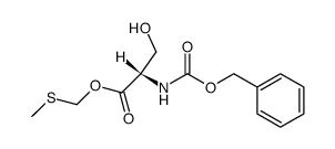 Z-N-serine methylthiomethyl ester Structure
