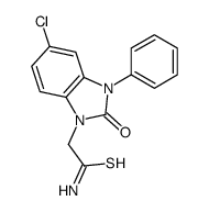 2-(5-chloro-2-oxo-3-phenylbenzimidazol-1-yl)ethanethioamide Structure