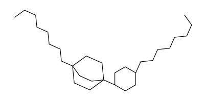 1-octyl-4-(1-octyl-4-bicyclo[2.2.2]octanyl)bicyclo[2.2.2]octane结构式