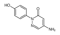 5-amino-2-(4-hydroxyphenyl)pyridazin-3-one结构式