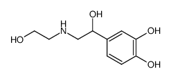 1,2-Benzenediol, 4-[1-hydroxy-2-[(2-hydroxyethyl)amino]ethyl]- (9CI)结构式