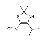 2,2-dimethyl-5-nitroso-4-propan-2-yl-3H-1,3-thiazole结构式