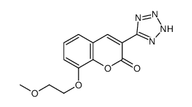 2H-1-Benzopyran-2-one, 8-(2-methoxyethoxy)-3-(1H-tetrazol-5-yl)- picture