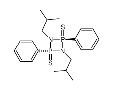 (2r,4r)-1,3-diisobutyl-2,4-diphenyl-1,3,2,4-diazadiphosphetidine 2,4-disulfide结构式