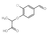 2-(2-chloro-4-formylphenoxy)propanoic acid Structure
