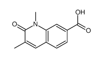 7-Quinolinecarboxylicacid,1,2-dihydro-1,3-dimethyl-2-oxo-(9CI) Structure