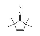 4-diazo-3,3,5,5-tetramethylcyclopentene Structure