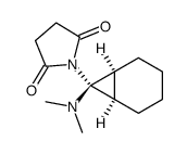 N-[endo-7-(Dimethylamino)-cis-bicyclo[4.1.0]hept-7-yl]succinimid结构式