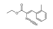 ethyl 2-azido-3-(2-methylphenyl)propenoate Structure