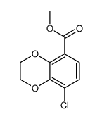 methyl 5-chloro-2,3-dihydro-1,4-benzodioxine-8-carboxylate结构式