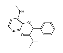 3-methyl-1-((2-(methylamino)phenyl)thio)-1-phenylbutan-2-one Structure