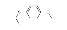 4-Ethoxyphenyl isopropyl sulphide结构式