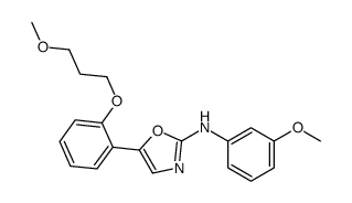 N-(3-methoxyphenyl)-5-[2-(3-methoxypropoxy)phenyl]-1,3-oxazol-2-amine Structure